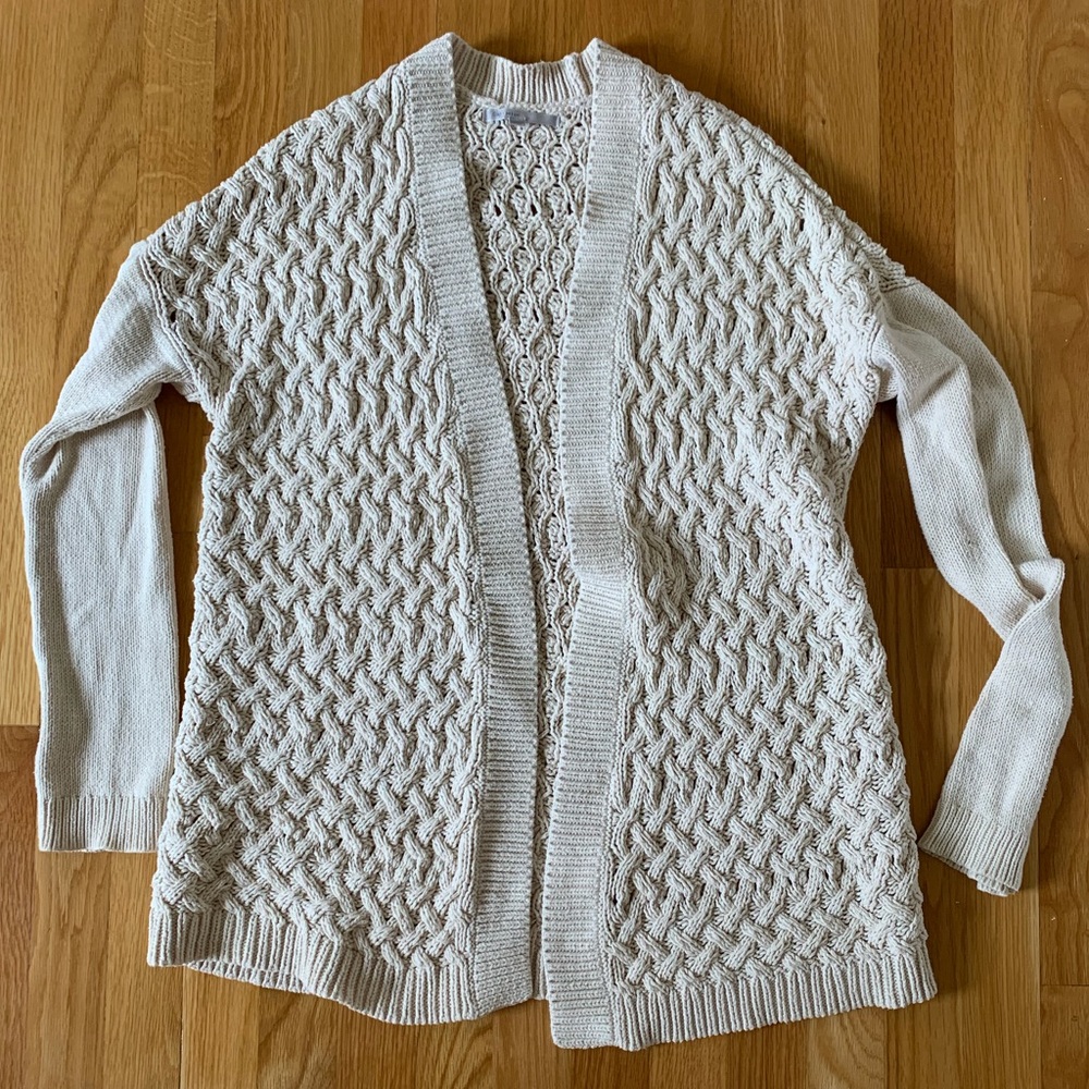 Cream Crotchet Cardigan